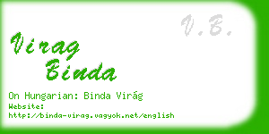 virag binda business card